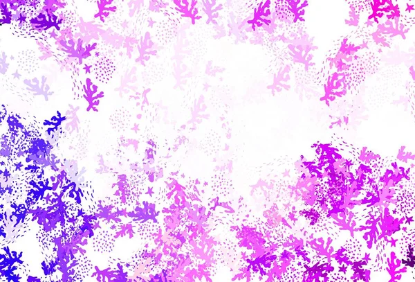 Light Purple Pink Vector Pattern Random Forms Illustration Colorful Gradient — Stock Vector