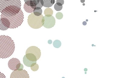 Çember şekilli ışık çok renkli vektör düzeni. Soyut arka planda bulanık kabarcıklar ve renkli gradyan. Poster ve web siteleri için tasarım.