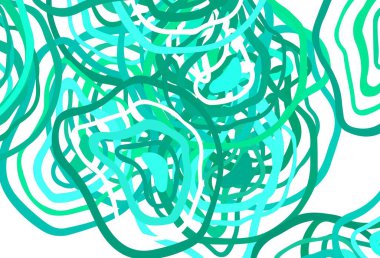 Açık yeşil arkaplan ve eğri çizgiler. Basit ve eğik renkte renkli bir tasvir. Tasarımınız için tamamen yeni bir şablon.