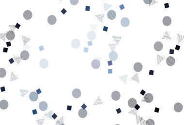 Açık Pembe, sarı vektör arkaplanı çizgiler, daireler, eşkenar dörtgenler. Renkli daireler, üçgenler, dikdörtgenler. Reklamlarınız için akıllı tasarım.