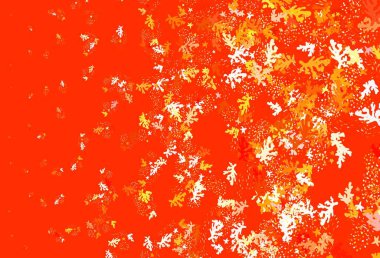 Memphis şekilli Light Orange vektör arkaplanı. Rastgele şekillerle soyut tarzda dekoratif tasarım. Duvar kağıtları için zarif tasarım.