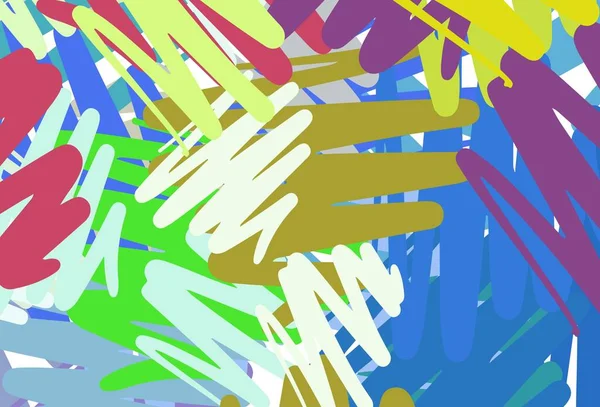Світлий Багатобарвний Векторний Макет Плоскими Лініями Блискуча Кольорова Ілюстрація Гострими — стоковий вектор