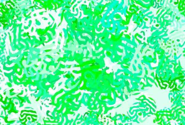 Hellgrüne Vektorvorlage Mit Chaotischen Formen Bunte Chaotische Formen Mit Gefälle — Stockvektor