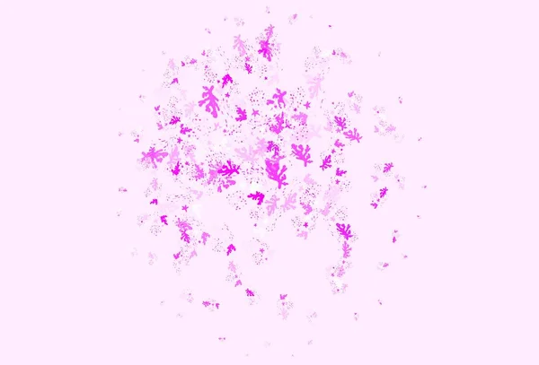 Světle Fialová Růžové Vektorové Pozadí Memphisovými Tvary Jednoduchá Barevná Ilustrace — Stockový vektor