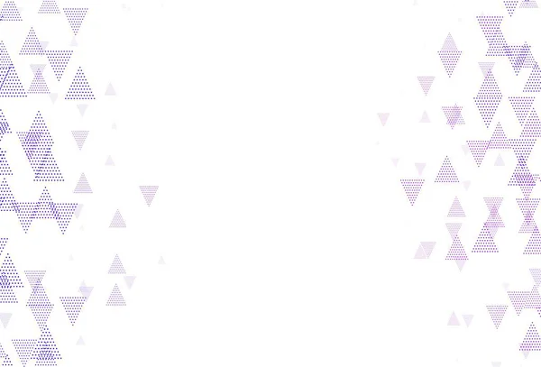Lichtpaarse Vectorachtergrond Met Driehoeken Cirkels Illustratie Met Set Van Kleurrijke — Stockvector