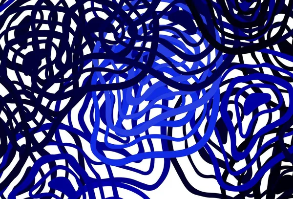 Light Blue Векторний Шаблон Вигнутими Лініями Сучасна Градієнтна Абстрактна Ілюстрація — стоковий вектор