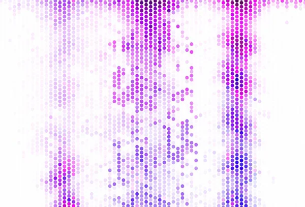 Světle Fialové Vektorové Pozadí Tečkami Moderní Abstraktní Ilustrace Barevnými Kapkami — Stockový vektor