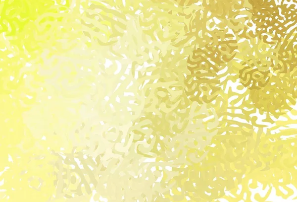 Светло Желтый Векторный Узор Произвольной Формы Простая Красочная Иллюстрация Абстрактными — стоковый вектор