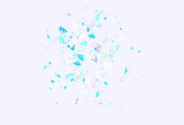 Világos Rózsaszín Kék Vektor Minta Véletlenszerű Formákkal Illusztráció Színes Gradiens — Stock Vector