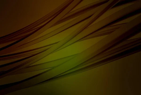 Dunkelgrüner Gelber Vektor Verschwommener Hintergrund Glitzernde Abstrakte Illustration Mit Gradientendesign — Stockvektor