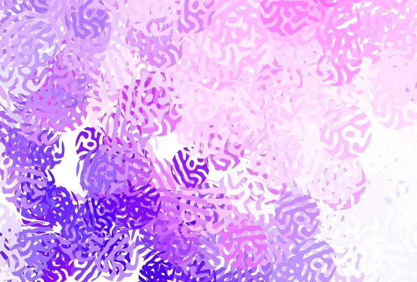 Light Purple Pink Vector Backdrop Memphis Shapes Εικονογράφηση Πολύχρωμα Σχήματα — Διανυσματικό Αρχείο