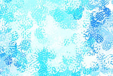 Soyut şekilli hafif BLUE vektör arkaplanı. Modern tarzda değişen renkli kaotik formlar. İşiniz için en iyi akıllı tasarım.