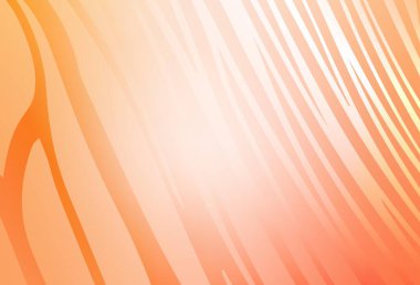 Eğri çizgileri olan hafif turuncu vektör arkaplanı. Renkli çizgileri ve şekilleri olan bir örnek. Cep telefonu ekranları için arkaplan.