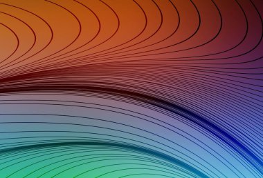 Açık yeşil, kırmızı çizgili vektör arka plan. Soyut ve gradyan renkte renkli çizimler. Marka kitabı için şık bir desen.