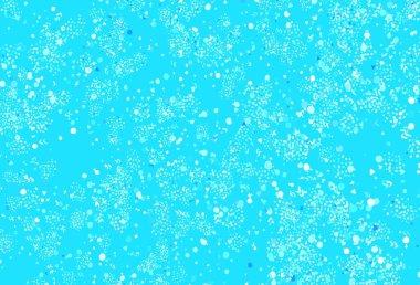 Kaotik şekilli açık mavi vektör şablonu. Rastgele şekillerle soyut tarzda dekoratif tasarım. Duvar kağıtları için zarif tasarım.