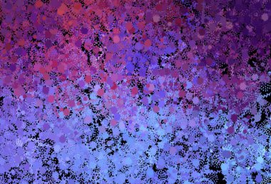 Koyu mavi, soyut şekilli kırmızı vektör arkaplan. Renkli rastgele şekillerle modern soyut illüstrasyon. İşiniz için en iyi akıllı tasarım.