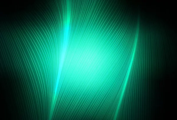 Темно Зелений Векторний Фон Ягідними Лініями Творчі Ілюстрації Стилі Напівтонів — стоковий вектор