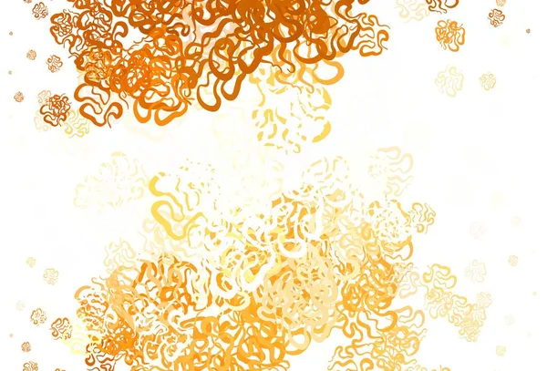 Світло Оранжевий Векторний Шаблон Хаотичними Формами Ілюстрація Барвистими Градієнтними Формами — стоковий вектор
