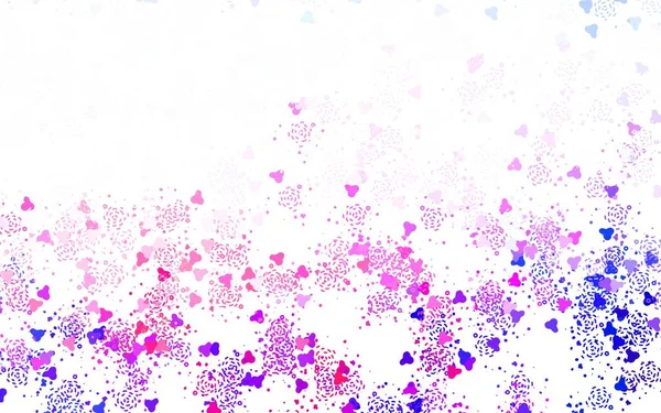 Modèle Vectoriel Rose Clair Rouge Avec Des Formes Chaotiques Illustration — Image vectorielle