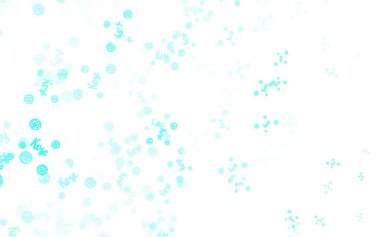 Açık yeşil vektör arkaplanında çiçekler ve güller var. Çiçekli zarif, parlak bir illüstrasyon. Markan için şık bir model..