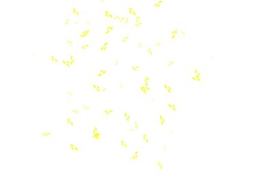 Açık yeşil, yapraklı sarı vektör zarif arkaplan. Soyut şablondaki karalamalarla dekoratif illüstrasyon. İşiniz için en iyi tasarım..