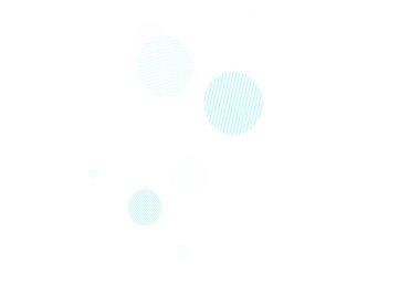 Çember şekilli açık mavi vektör düzeni. Renkli su damlaları olan modern soyut çizimler. Fütürist reklamlar ve kitapçıklar için şablon.