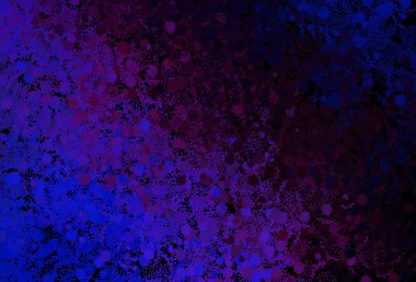 Koyu pembe, kaotik şekilli mavi vektör şablonu. Renkli rastgele şekillerle modern soyut illüstrasyon. Bir cep telefonu için arka plan.