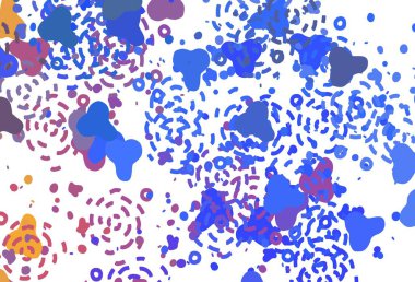 Karmaşık şekilli hafif çokrenkli vektör şablonu. Soyut tarzda rengarenk gradyan şekilleri olan bir resim. Bir cep telefonu için arka plan.