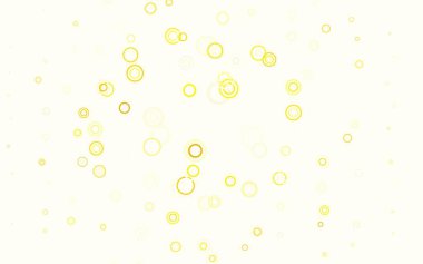 Açık yeşil, benekli sarı vektör arka plan. Doğa tarzında renkli baloncuklu soyut illüstrasyon. Duvar kağıtlarının dokusu için desen.