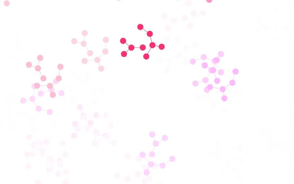 Hellviolett Rosa Vektorhintergrund Mit Formen Künstlicher Intelligenz Leuchtende Illustration Mit — Stockvektor