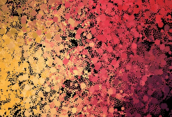 Темно Красная Желтая Векторная Текстура Различными Формами Декоративный Дизайн Абстрактном — стоковый вектор