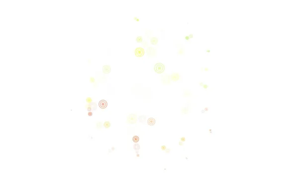 泡とライトオレンジベクトルの背景 雨のぼやけた滴と光る抽象的なイラスト あなたのビジネス広告のデザイン — ストックベクタ