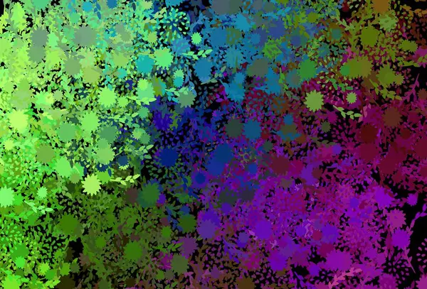 Textura Vectorial Multicolor Oscuro Con Formas Abstractas Formas Caóticas Coloridas — Vector de stock