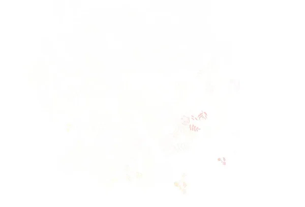Modèle Gribouillis Vectoriel Rose Clair Avec Feuilles Fleurs Feuilles Fleurs — Image vectorielle