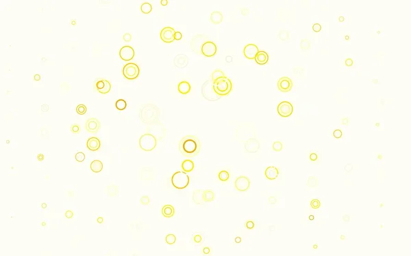 Light Green Yellow Vector Background Spots Abstract Illustration Colored Bubbles — Stock Vector