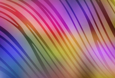 Çizgileri olan ışık çokrenkli vektör şablonu. Basit çizgilerle renkli gradyan çizimi. Marka kitabı için şık bir desen.