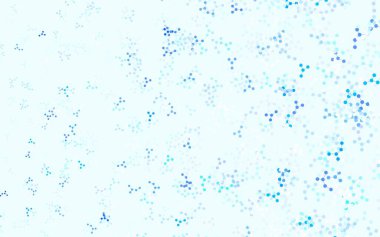 Yapay zeka verileriyle hafif BLUE vektör arkaplanı. Parlak renkli bir illüstrasyon ve yapay zekanın gerçek yapısı. Bilim için desen, geleceksel tasarımlar..