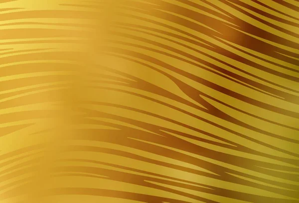 Темно Желтый Векторный Фон Мокрыми Линиями Окружная Абстрактная Иллюстрация Градиентом — стоковый вектор