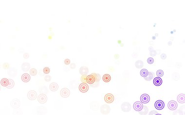 Açık Turuncu vektör arkaplan ve noktalar. Bulanık yağmur damlaları olan soyut bir çizim. Fütürist reklamlar ve kitapçıklar için şablon.