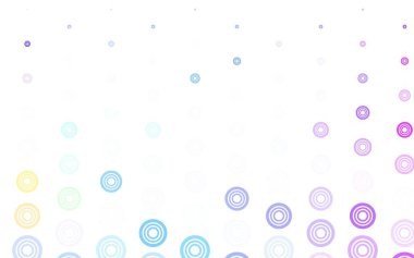 Açık mavi, daireli yeşil vektör şablonu. Doğa tarzında bulanık halkaları olan güzel renkli çizimler. Duvar kağıtlarının dokusu için desen.