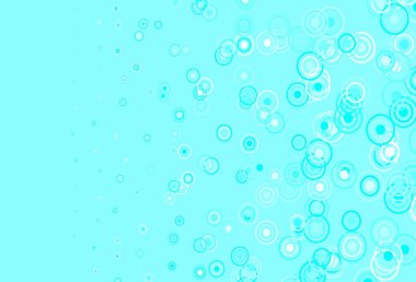 Diskleri ve çizgileri olan hafif BLUE vektör dokusu. Renkli noktaları ve çizgileri olan soyut çizimler. Fütürist reklamlar ve kitapçıklar için şablon.