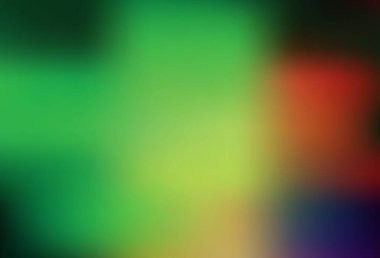 Açık Yeşil, Kırmızı vektör soyut bulanık yerleşim. Eğilimli zarif, parlak bir çizim. İşiniz için en iyi bulanık tasarım..