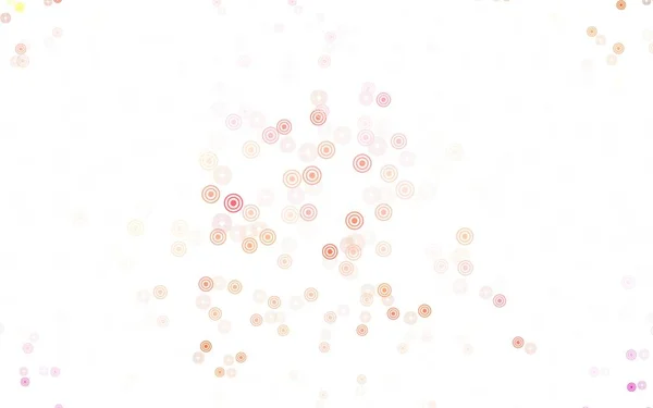 Світло Червона Векторна Текстура Дисками Блискуча Абстрактна Ілюстрація Розмитими Краплями — стоковий вектор