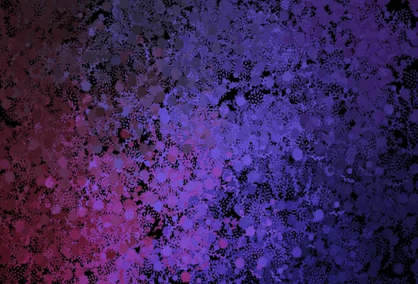 Roxo Escuro Fundo Vetor Rosa Com Formas Abstratas Ilustração Colorida — Vetor de Stock