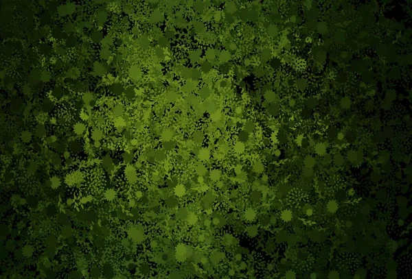 Tmavě Zelené Vektorové Pozadí Memphisovými Tvary Barevné Chaotické Formy Gradientem — Stockový vektor