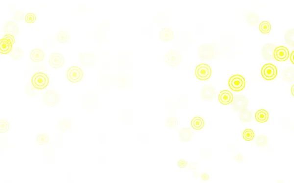 Fond Vectoriel Jaune Clair Avec Des Taches Bulles Floues Sur — Image vectorielle