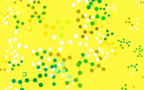 Світло Зелений Жовтий Векторний Шаблон Мережею Штучного Інтелекту Сяюча Кольорова — стоковий вектор