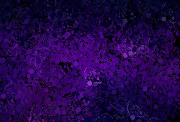Modèle Vectoriel Violet Foncé Avec Des Formes Aléatoires Illustration Avec — Image vectorielle