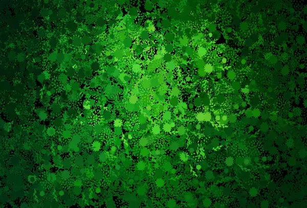 Textura Vetorial Verde Escuro Com Formas Abstratas Formas Caóticas Coloridas — Vetor de Stock