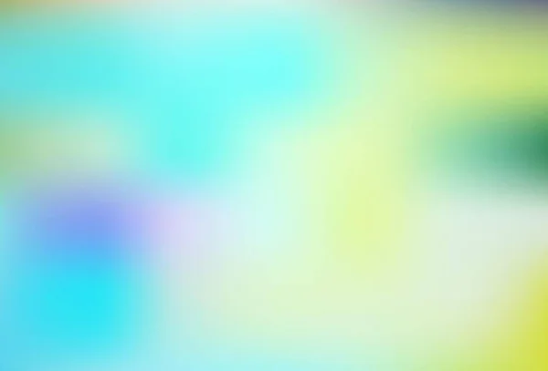 Ljusblå Grön Vektor Abstrakt Suddig Layout Glitter Abstrakt Illustration Med — Stock vektor